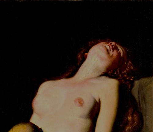 Maria Magdalena omdlała, Guido Cagnacci, fragment, Galleria Nazionale d'Arte Antica, Palazzo Barberini