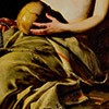 Magdalene Fainting, Guido Cagnacci, fragment, Galleria Nazionale d'Arte Antica, Palazzo Barberini