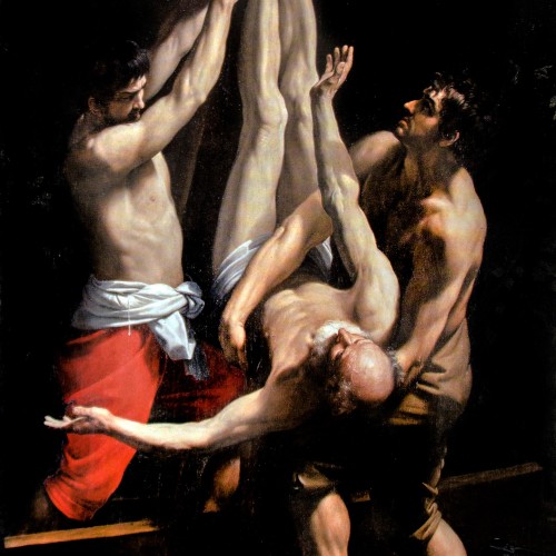 Ukrzyżowanie św. Piotra, fragment, Guido Reni, Pinacoteca Vaticana - Musei Vaticani