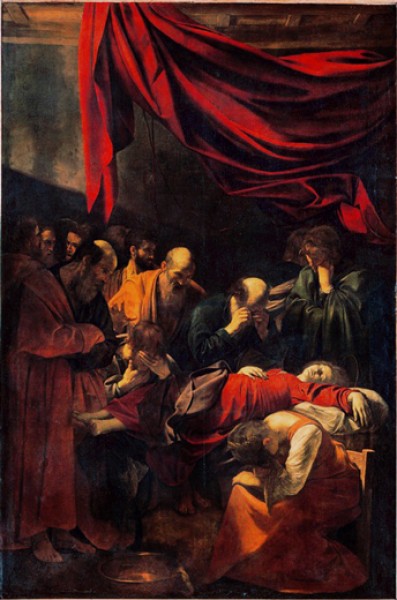 Śmierć Marii, Caravaggio, Musée du Louvre, Paryż