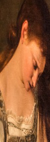 Maria Magdalena pokutująca, fragment, Caravaggio, Galleria Doria Pamphilj