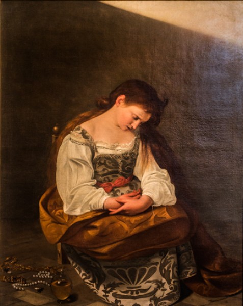 Pokutująca Maria Magdalena, Caravaggio, Galleria Doria Pamphilj