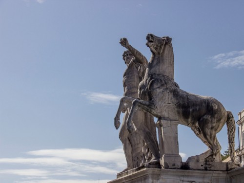 Fontana dei Dioscuri on Monte Cavallo, Piazza del Quirinale