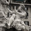 Fontana dei Quattro Fiumi, personification of the Danube River, Antonio Raggi