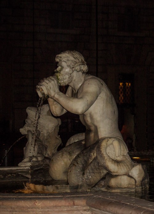 Fontana del Moro, triton, Piazza Navona