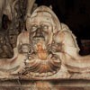 Fontana del Moro, one of the mascarons by Giacomo della Porta, Piazza Navona