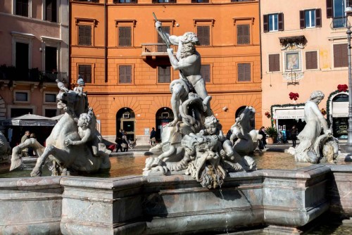 Fontana del Nettuno, Piazza Navona, northern part