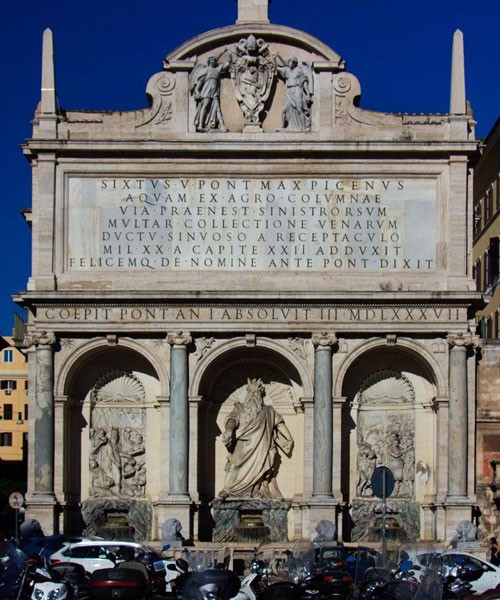 Fontana dell'Acqua Felice (Fontana del Mosè),  Domenico Fontana