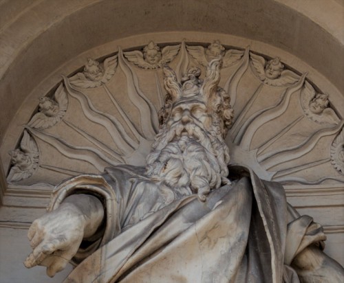 Fontana dell'Acqua Felice (Fontana del Mosè), Moses, fragment