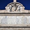 Fontana dell'Acqua Felice, inscription commemorating the construction of the fountain by Pope Sixtus V