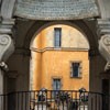 Fontana dell'Acqua Paola, balkon w części środkowej fontanny