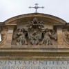 Top of the Fontana dell’Acqua Paola, Borghese family coat of arms