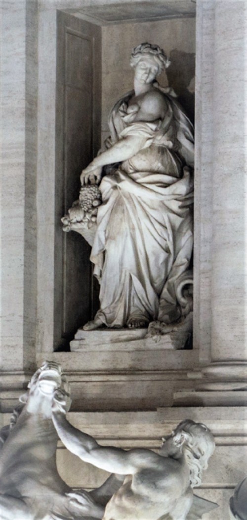 Fontana di Trevi, allegory of Plentitude