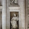 Fontana di Trevi, allegory of Health and a relief – Virgin showing a spring to a thirsty Roman soldier