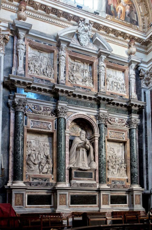 Domenico Fontana, design of the tombstone of Pope Sixtus V, Sistine Chapel (Cappella Sistina), Basilica of Santa Maria Maggiore