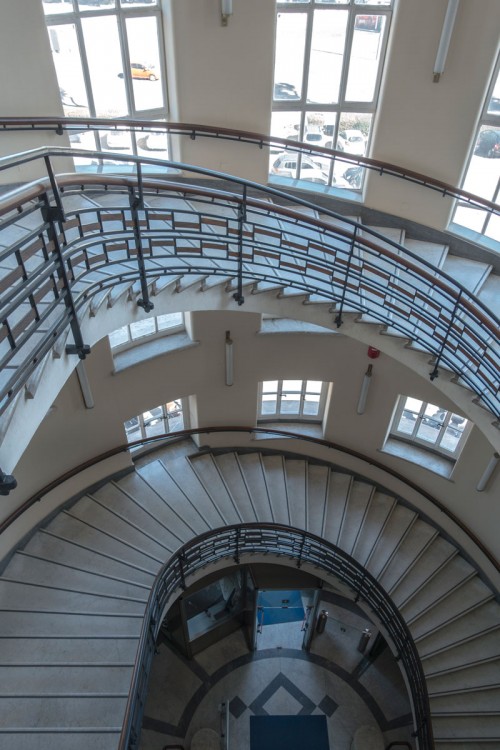 The former seat of the Accademia di Educazione Fisica, staircase