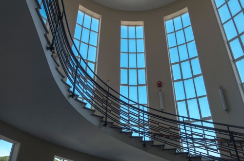 The former seat of the Accademia di Educazione Fisica, staircase