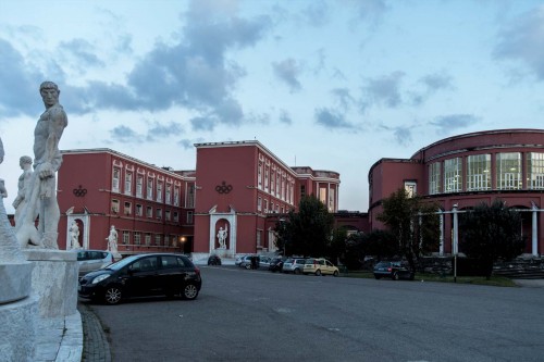 Foro Italico, Accademia di Educazione Fisica, Enrico del Debbio, widok od strony stadionu