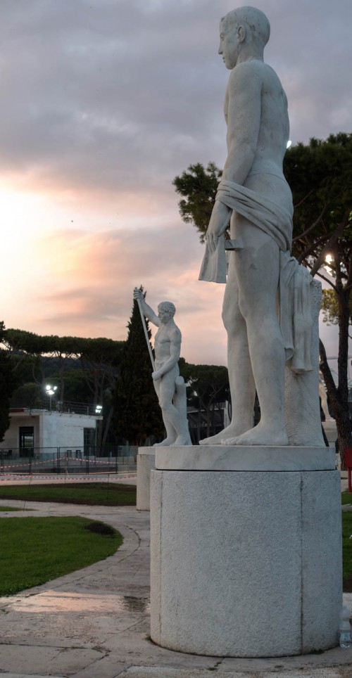 Foro Italico, decorations of the tennis court