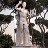 Foro Italico, sculpture at the back of the swimming center