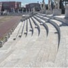 Foro Italico, Stadio dei Marmi, in the background swimming center and the seat of the Italian Olympic Committee (previously Accademia di Educazione Fisica)