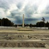 Foro Italico, widok na obelisk Mussoliniego od strony stadionu