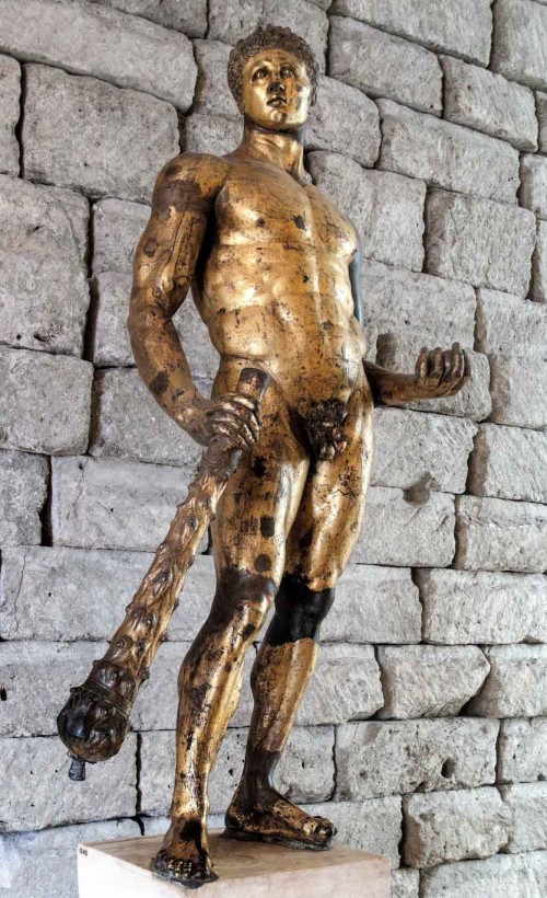 Statue of gilded Hercules from Forum Boarium, Musei Capitolini