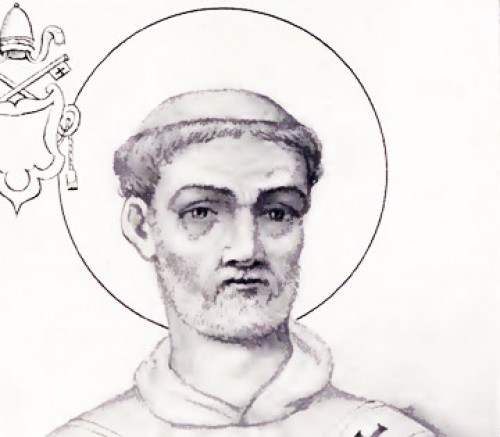 Papież Gelazy I, rycina z The Lives and Times of the Popes, Chevalier-Artaud de Montor,zdj. Wikipedia