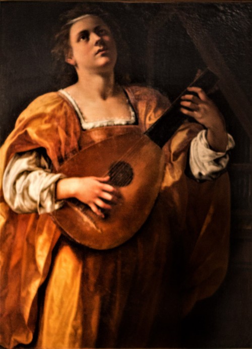 Artemisia Gentileschi, Św. Cecylia grająca na lutni, Galleria Spada