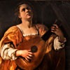 Artemisia Gentileschi, Św. Cecylia grająca na lutni, Galleria Spada