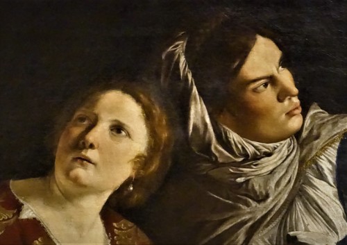 Orazio Gentileschi, Judyta z głową Holofernesa, fragment, Musei Vaticani - Pinacoteca Vaticana