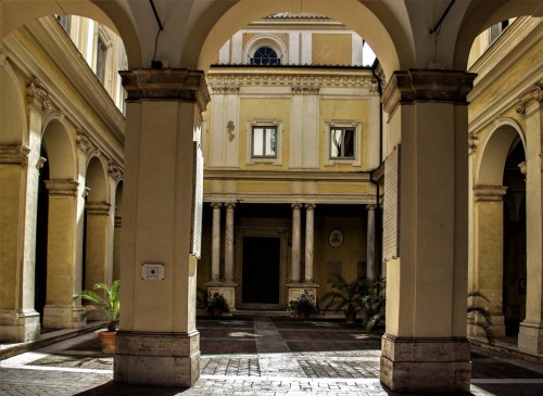 View from the courtyard of the Church of San Gregorio Magno