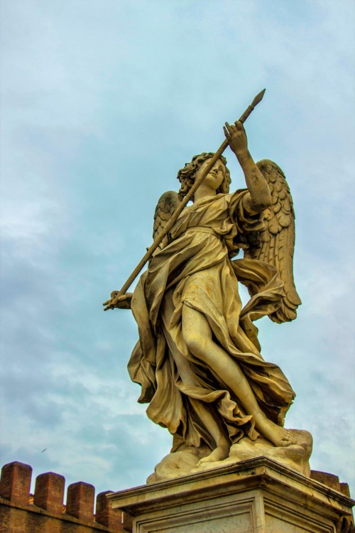 Domenico Guidi, Angel with a Spear, Ponte Sant’Angelo