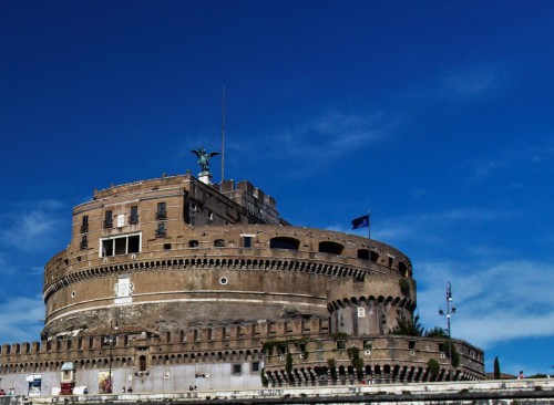 Mausoleum of Hadrian, presently Castle of the Holy Angel (Castel Sant’Angelo)