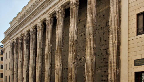 Remains of Hadrian’s Temple, Piazza di Pietra