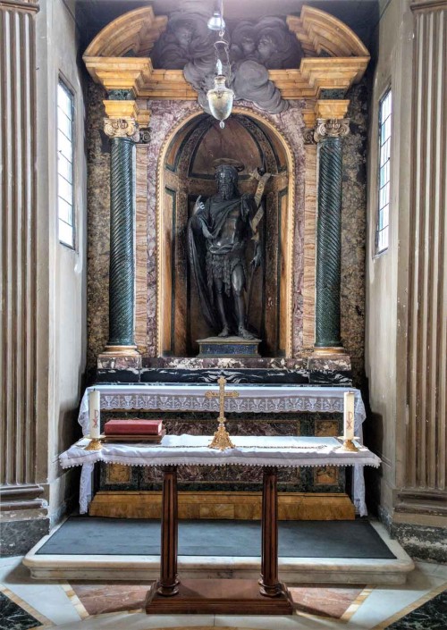 San Giovanni in Laterano Baptistery, Chapel of St. John the Evangelist from the V century, modernized in the XVIII century