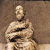 Statue of Pope Hippolytus, fragment, Church of San Lorenzo in Damaso