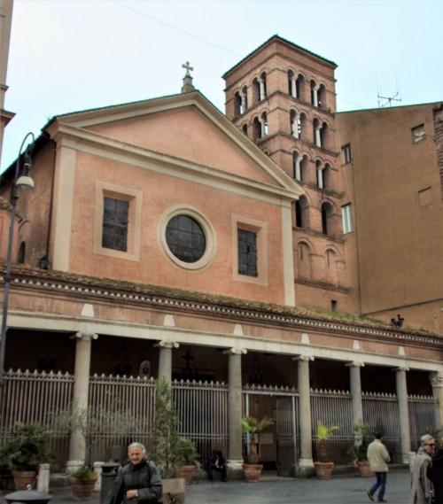 Façade of the Church of San Lorenzo in Lucina