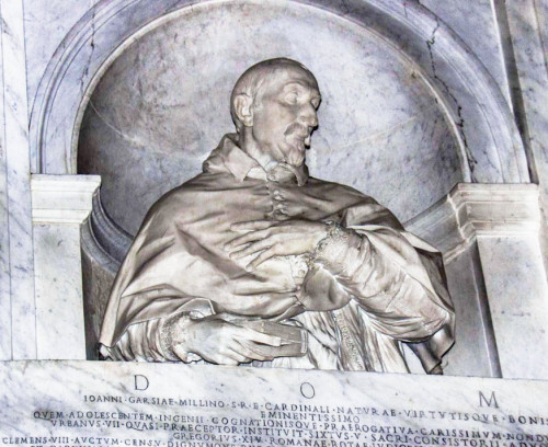Alessandro Algardi, popiersie kardynała Giovanniego Garzii Melliniego, bazylika Santa Maria del Popolo