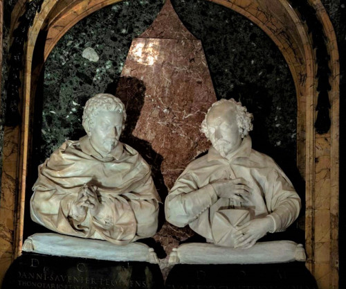 Alessandro Algardi, tombstone bust of Giovanni Savenier (on the left), Church of Santa Maria dell’Anima