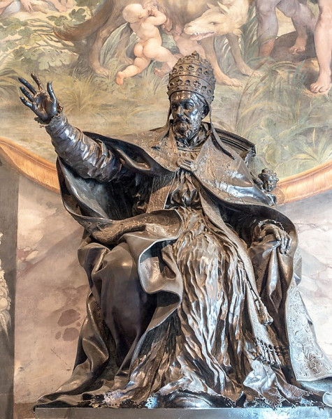 Alessandro Algardi, posąg z brązu papieża Innocentego X, Musei Capitolini