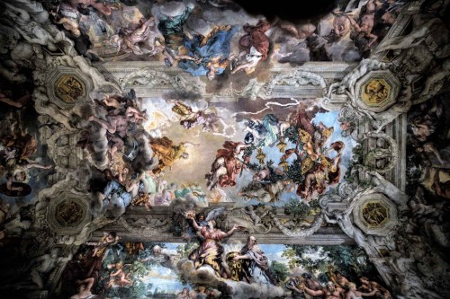 Triumf Opatrzności Bożej, Pietro da Cortona, centralna część fresku, Palazzo Barberini