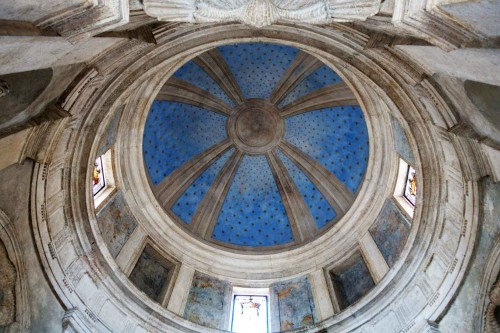Kaplica Męczeństwa św. Piotra (Tempietto), wnętrze kaplicy, widok kopuły