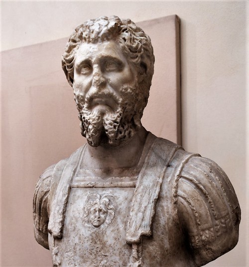 Popiersie cesarza Septymiusza Sewera, Museo Ostiense, Ostia Antica
