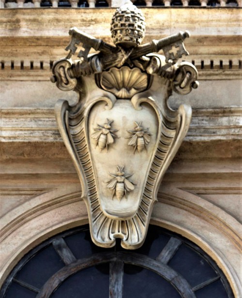 Barberini coat of arms, three bees, Palazzo Barberini