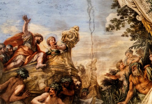 Historia Eneasza, Eneasz dopływa do brzegów Italii, Pietro da Cortona, Palazzo Pamphilj