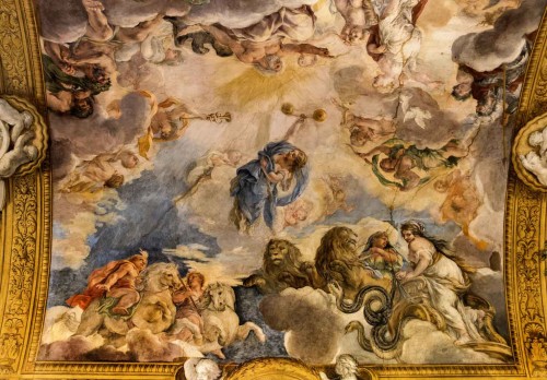 Historia Eneasza, Sąd bogów olimpijskich nad Eneaszem, Pietro da Cortona, Palazzo Pamphilj