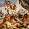 The Story of Aeneas, Neptune calms the winds, in order to help Aeneas reach the estuary of the Tiber, Pietro da Cortona, Palazzo Pamphilj