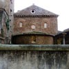 Widok absydy kościoła Sant'Agnese fuori le mura