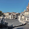 Piazza del Popolo, widok ze wzgórza Pincio